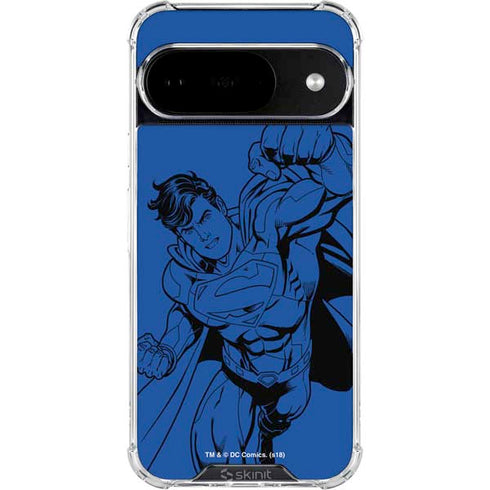 DC Comics Superman Comic Pop Google Pixel 10 Clear Case